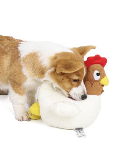 [도그웨그] 알라뷰닭 노즈워크 강아지 간식 장난감 삑삑이 터그놀이 분리불안 훈련