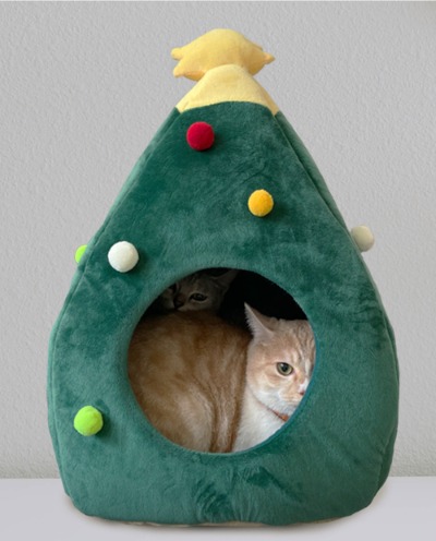 [도그웨그] 크리스마스 트리 고양이 숨숨집 강아지 겨울 하우스